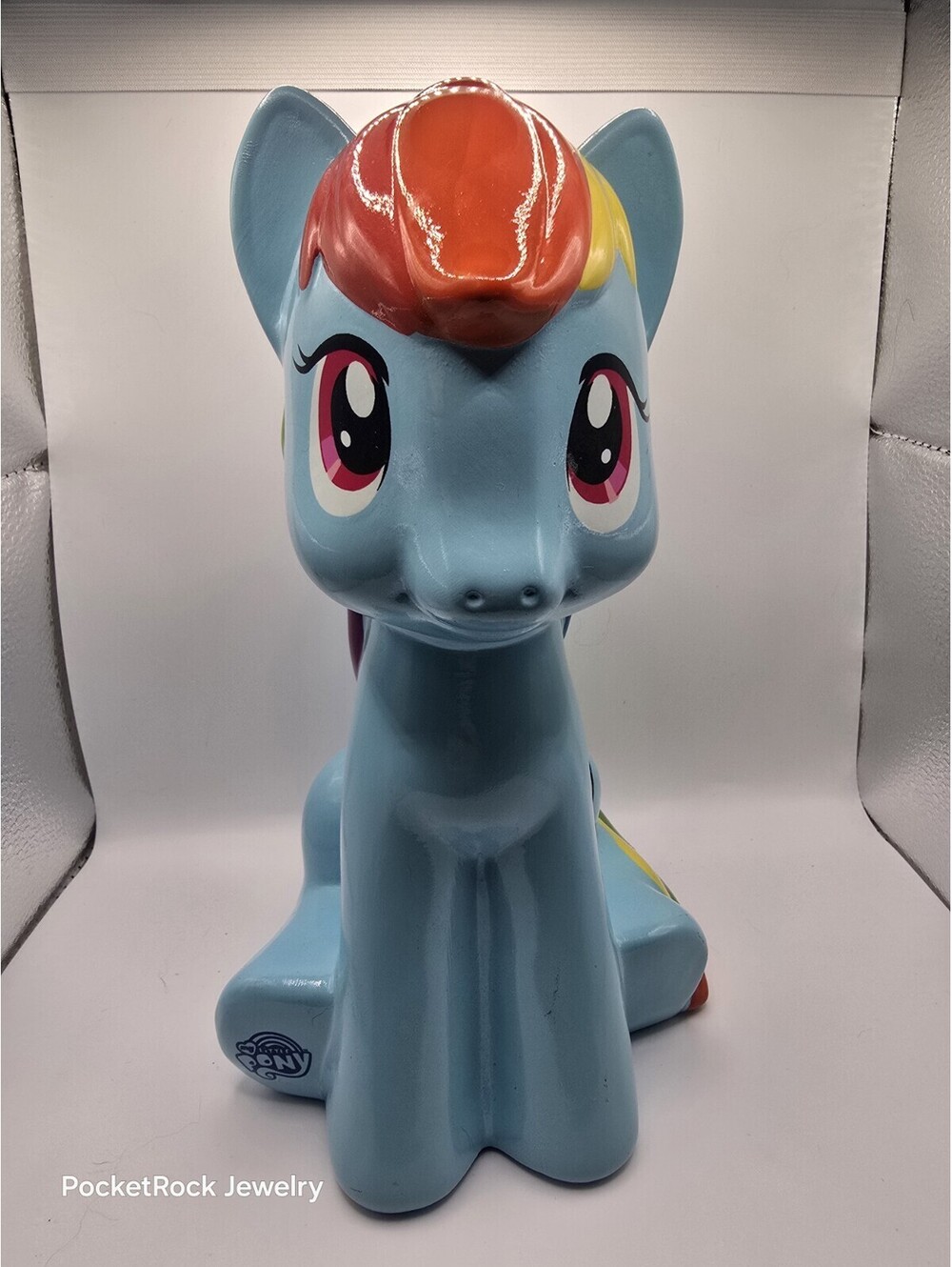 2015 Hasbro My Little Pony Rainbow Dash Piggy Bank 9" Tall
